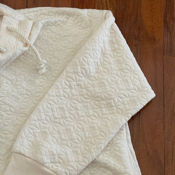 Madewell Quilted Ivory Pullover Sweater N1073 Size XL Extra Large New - Picture 5 of 13